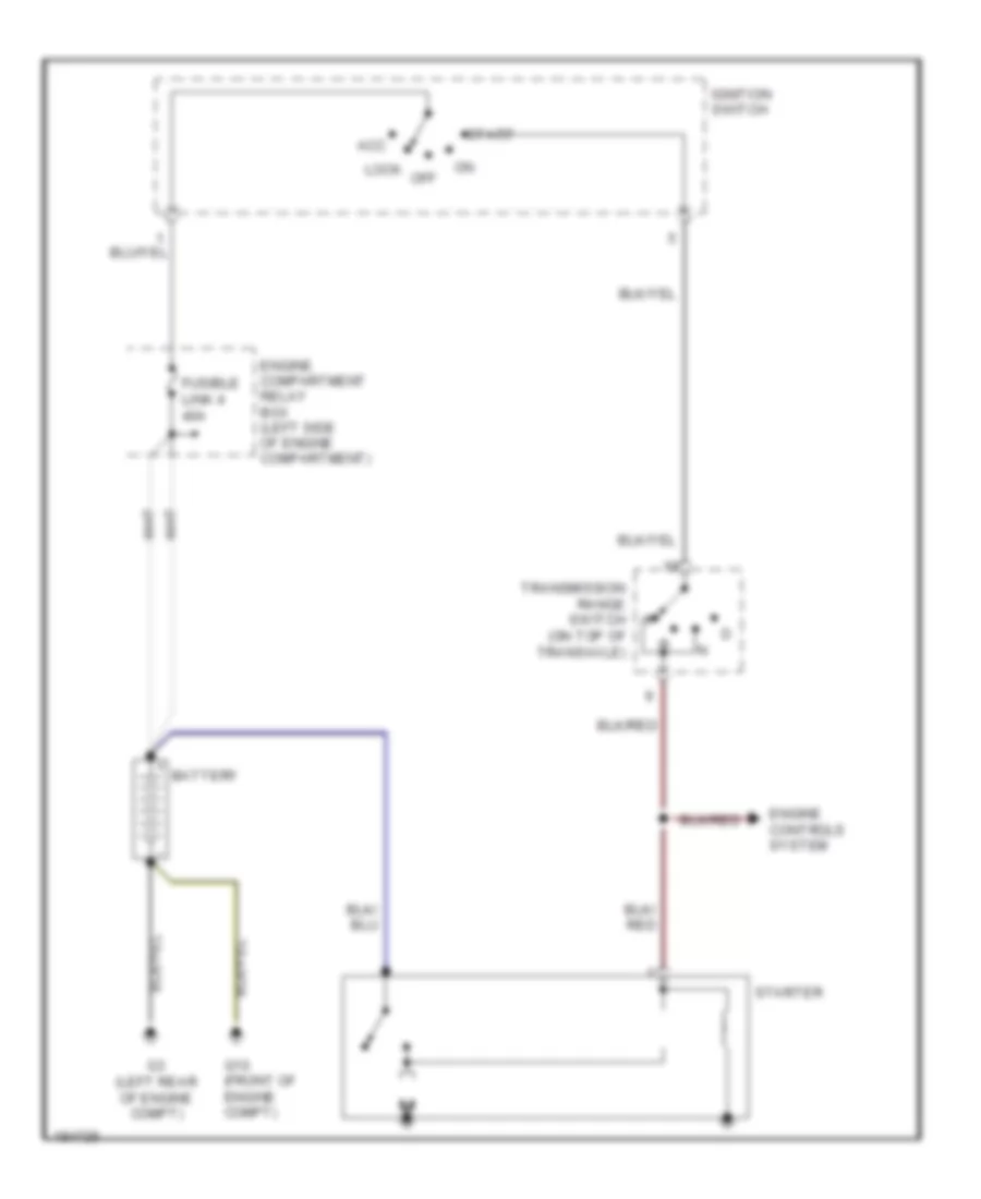 Starting Wiring Diagram for Mitsubishi Endeavor XLS 2004