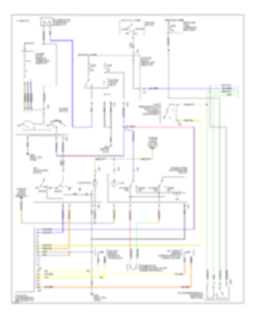 A C Wiring Diagram 1 of 2 for Mitsubishi Galant LS 1995