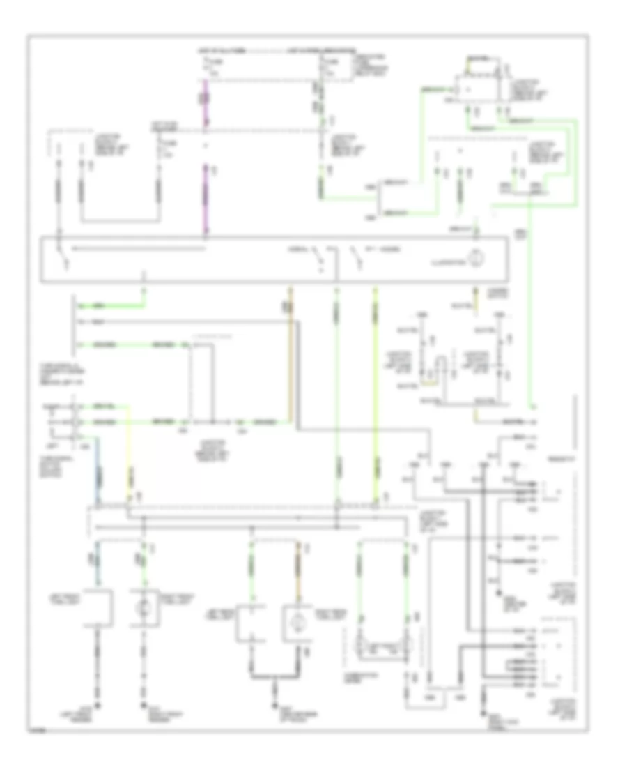 Exterior Lamps Wiring Diagram (2 of 2) for Mitsubishi Galant LS 1995