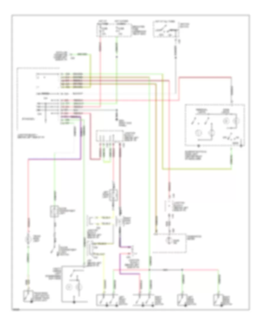 Courtesy Lamps Wiring Diagram with ETACS ECU for Mitsubishi Galant LS 1995