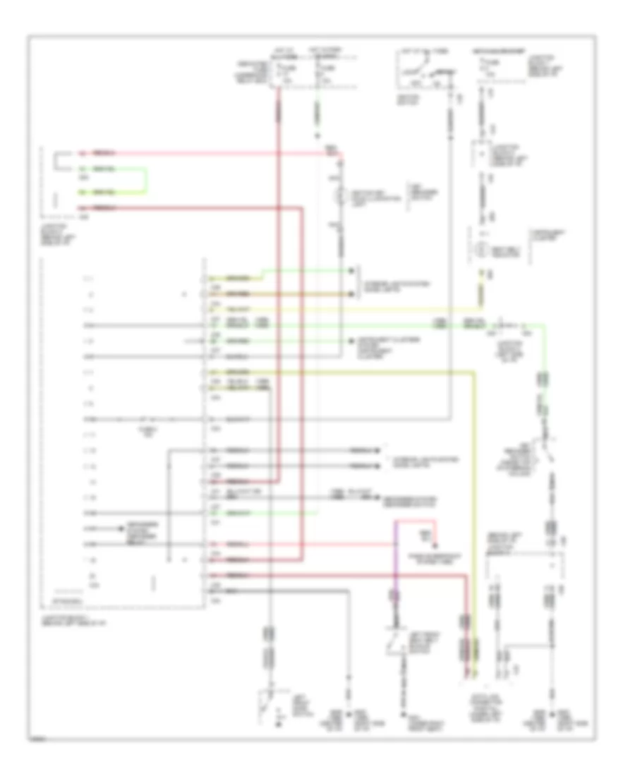 Warning System Wiring Diagrams with ETACS ECU for Mitsubishi Galant LS 1995