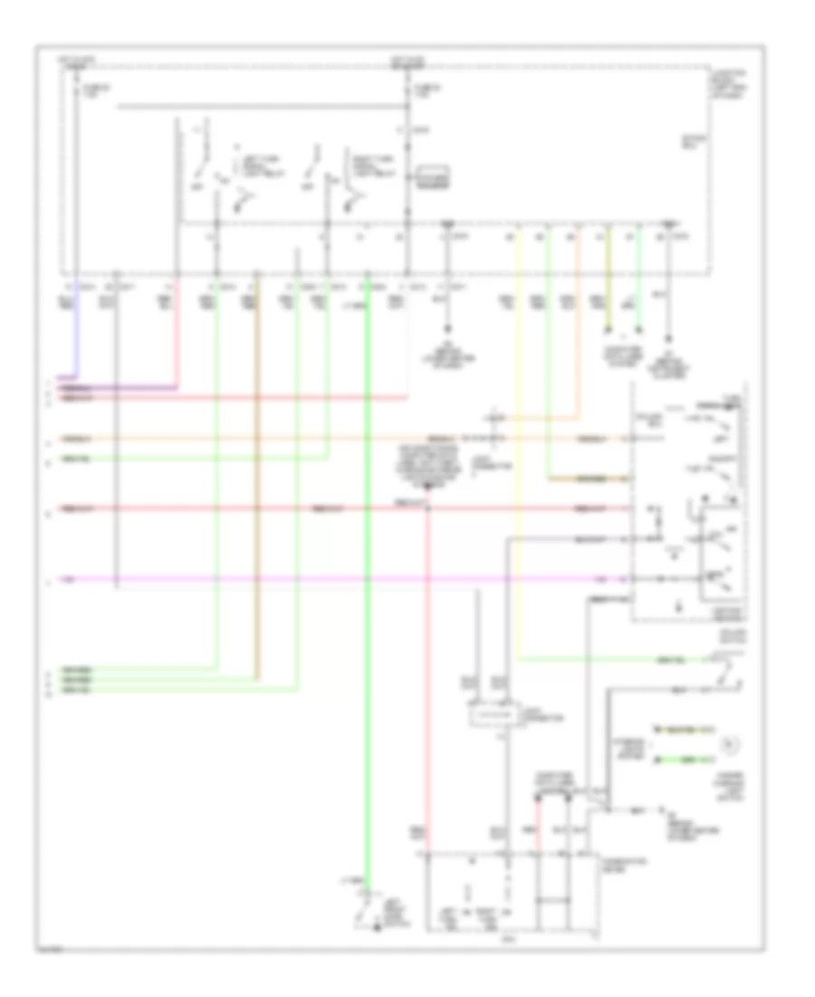 Exterior Lamps Wiring Diagram 2 of 2 for Mitsubishi Endeavor Limited 2005