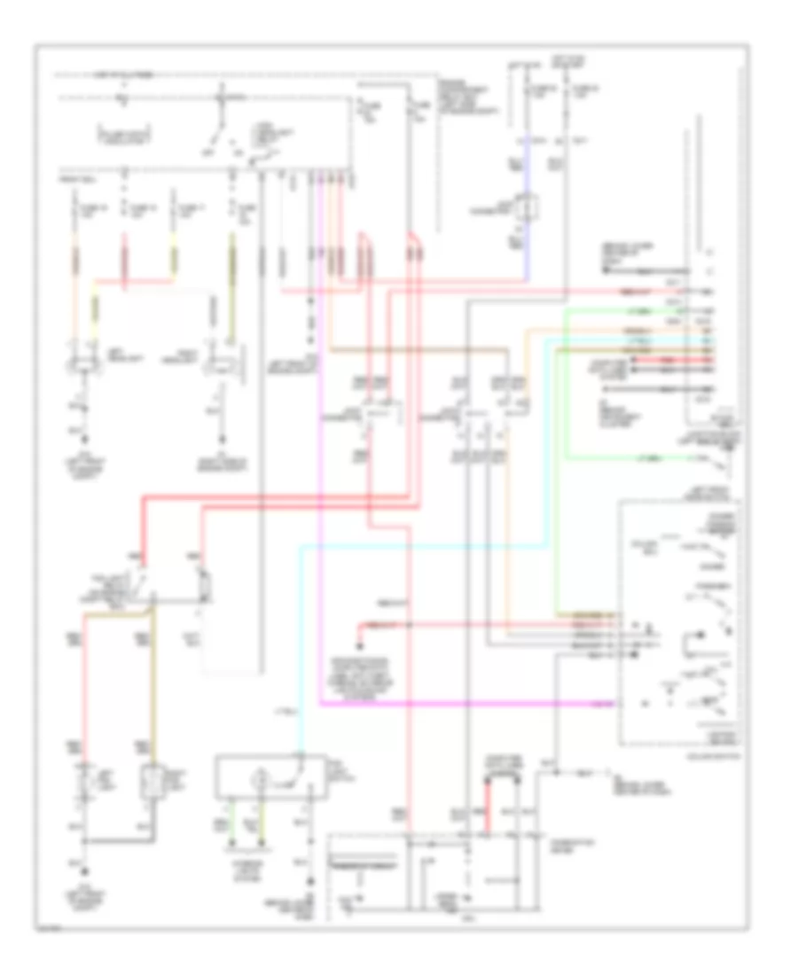 Headlights Wiring Diagram for Mitsubishi Endeavor Limited 2005