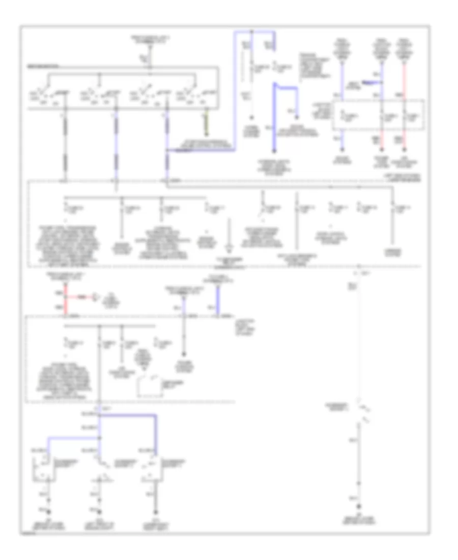 Power Distribution Wiring Diagram (2 of 2) for Mitsubishi Endeavor Limited 2005