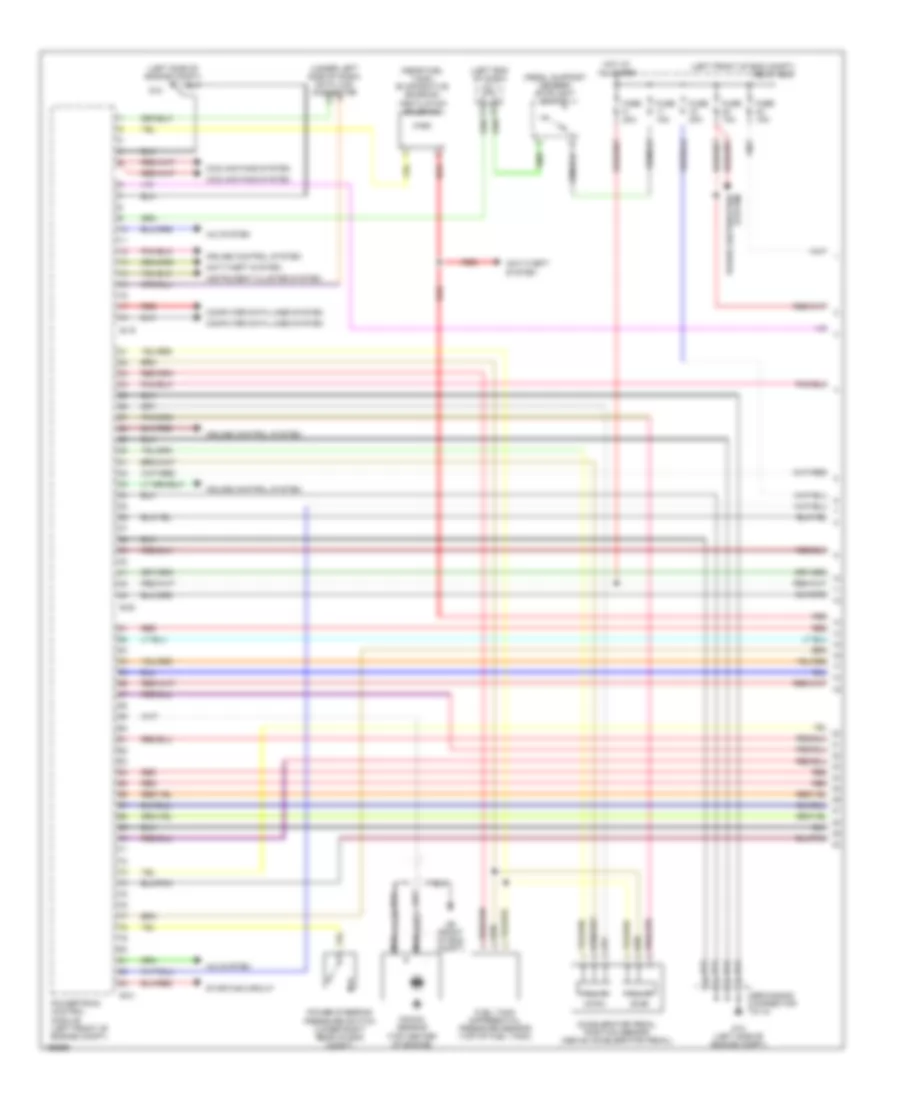 3.8L, Engine Performance Wiring Diagram (1 of 5) for Mitsubishi Galant DE 2004