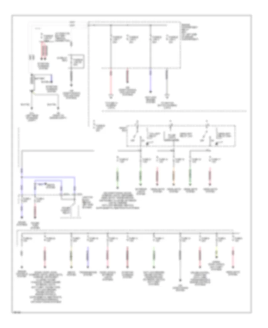 Power Distribution Wiring Diagram 1 of 2 for Mitsubishi Galant DE 2004