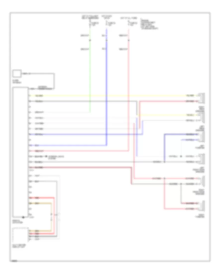 Radio Wiring Diagram, without Amplifier for Mitsubishi Galant DE 2004