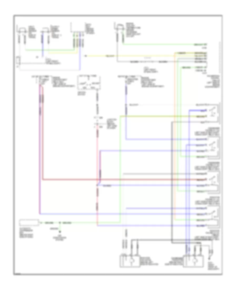 2.0L, Cooling Fan Wiring Diagram, AT for Mitsubishi Eclipse GS-T 1997