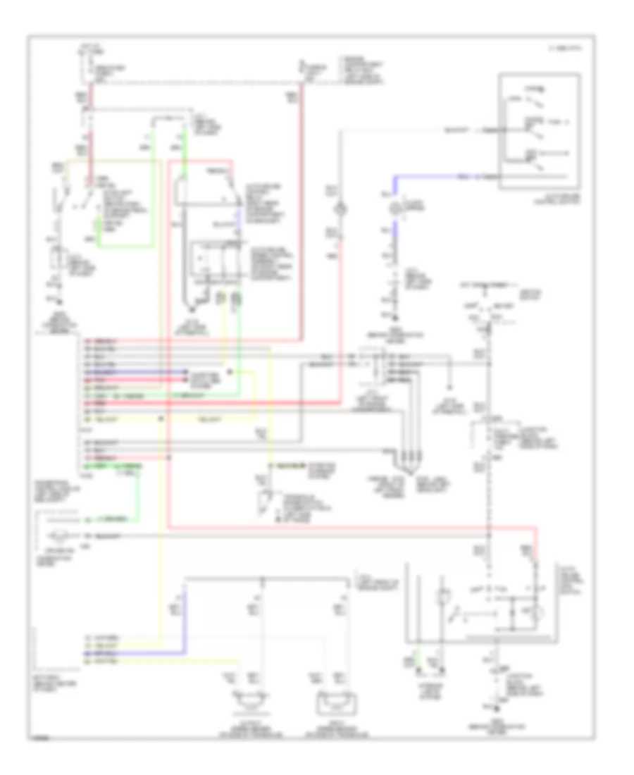 2.0L, Cruise Control Wiring Diagram, AT for Mitsubishi Eclipse GS-T 1997