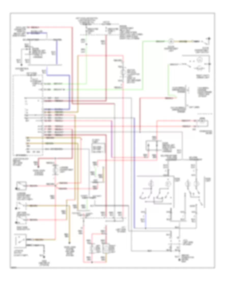 Courtesy Lamps Wiring Diagram for Mitsubishi Eclipse GS T 1997