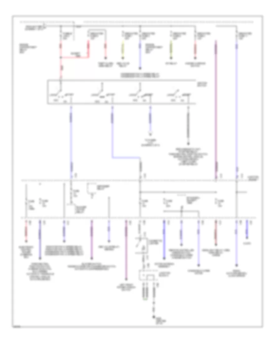 Power Distribution Wiring Diagram 2 of 3 for Mitsubishi Galant S 1995