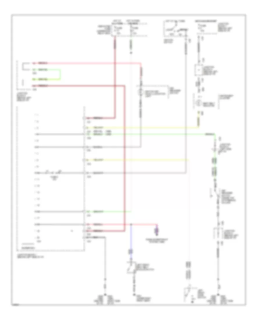 Warning System Wiring Diagrams, without ETACS-ECU for Mitsubishi Galant S 1995
