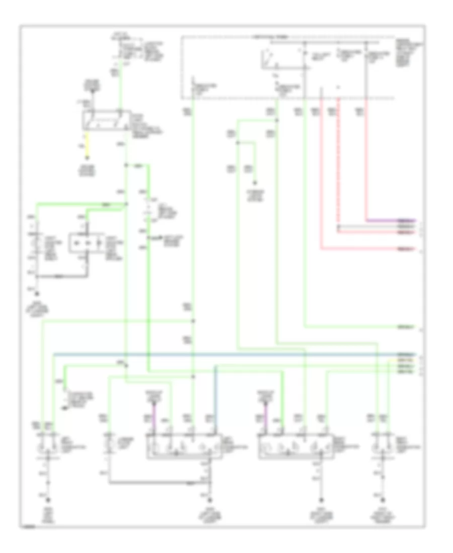 Exterior Lamps Wiring Diagram (1 of 2) for Mitsubishi Galant LS 2000