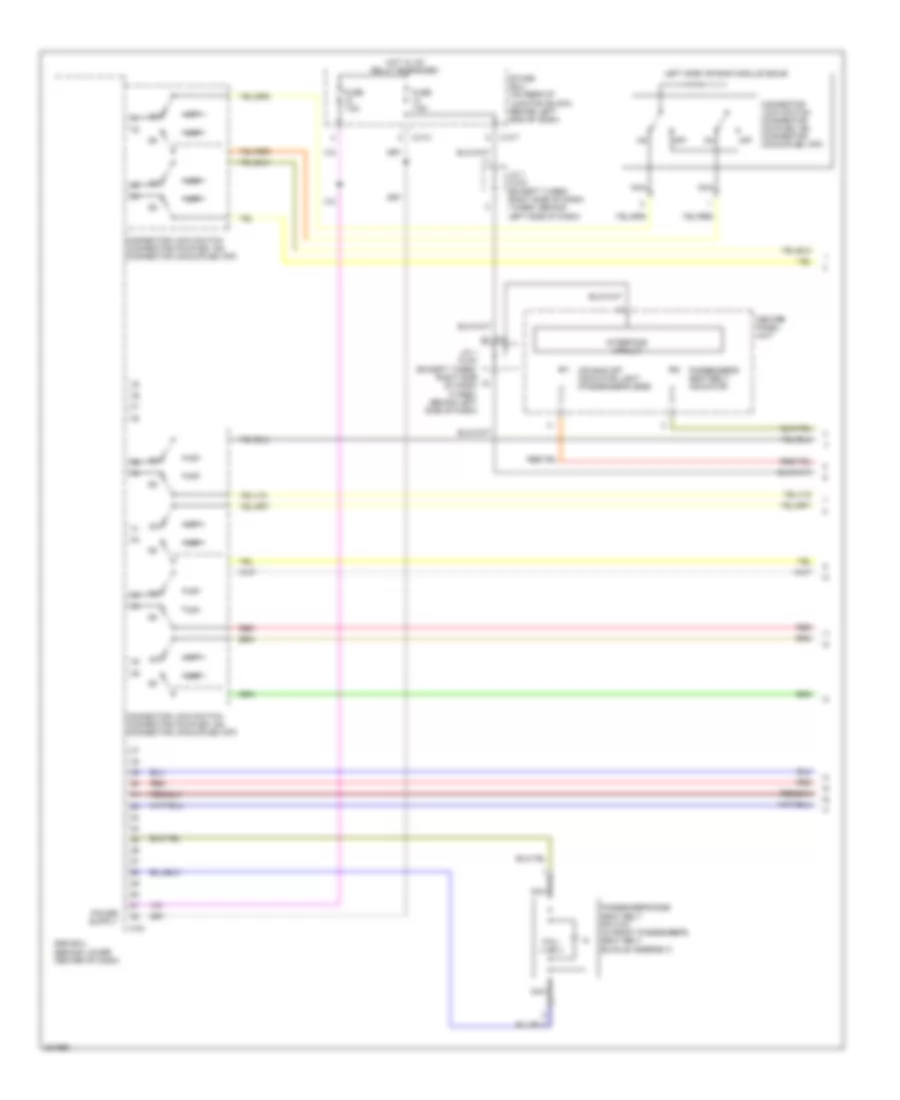 Supplemental Restraints Wiring Diagram, Except Evolution (1 of 4) for Mitsubishi Lancer Evolution MR 2013