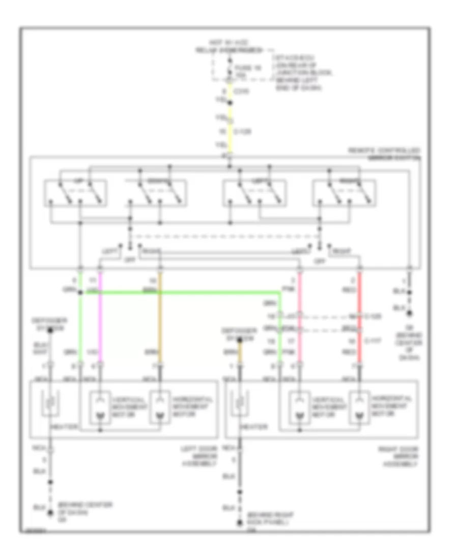 Power Mirror Wiring Diagram Evolution for Mitsubishi Lancer Evolution MR 2013