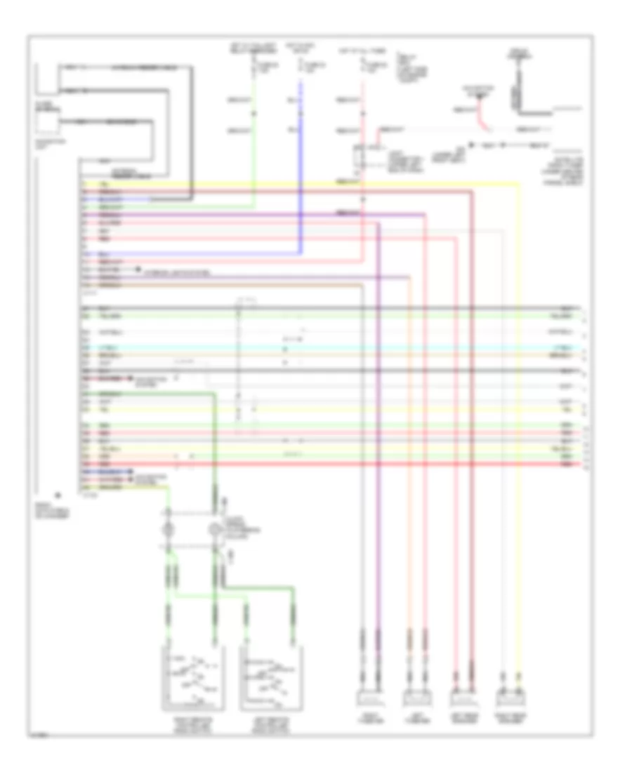 Radio Wiring Diagram with Amplifier 1 of 2 for Mitsubishi Galant ES 2009