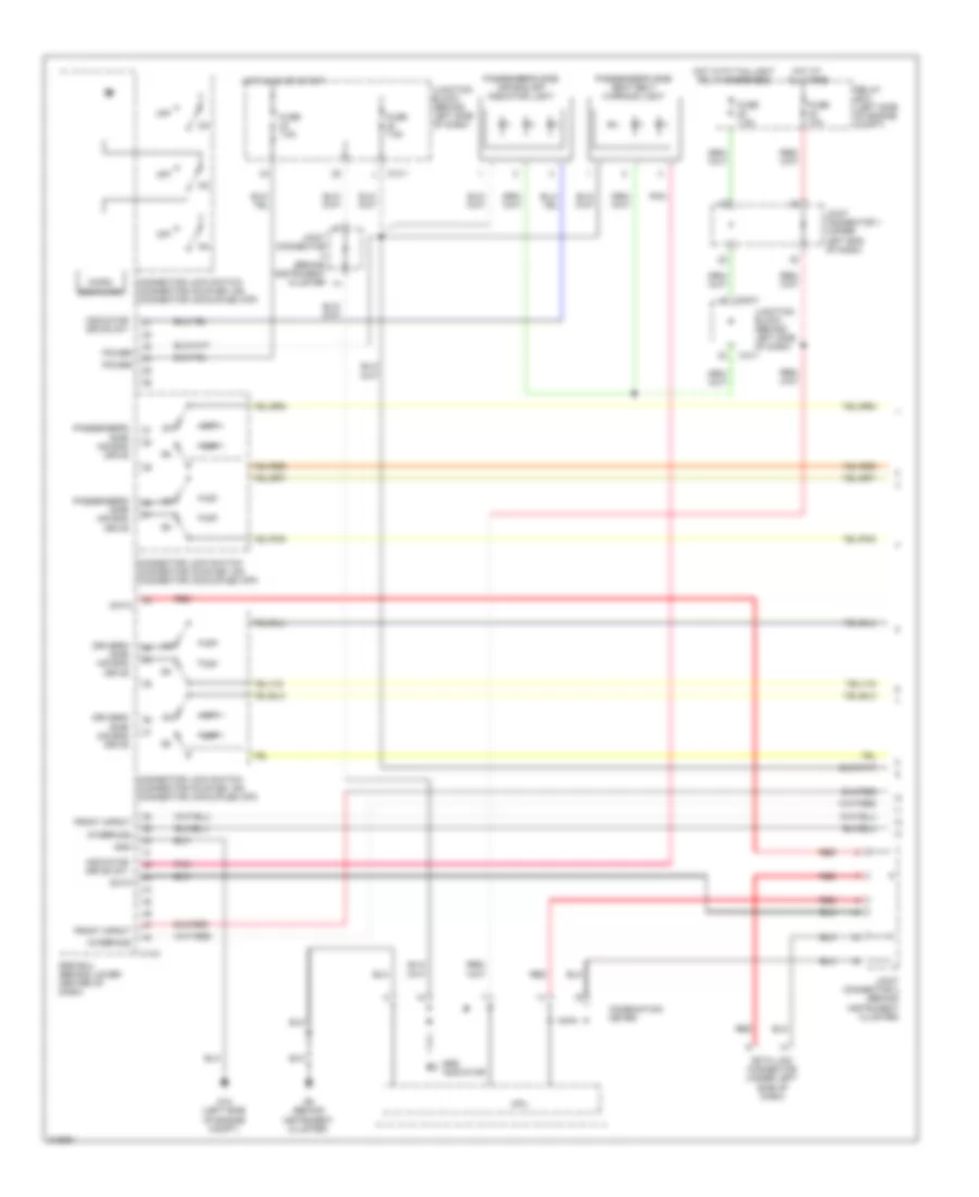 Supplemental Restraints Wiring Diagram 1 of 3 for Mitsubishi Galant ES 2009