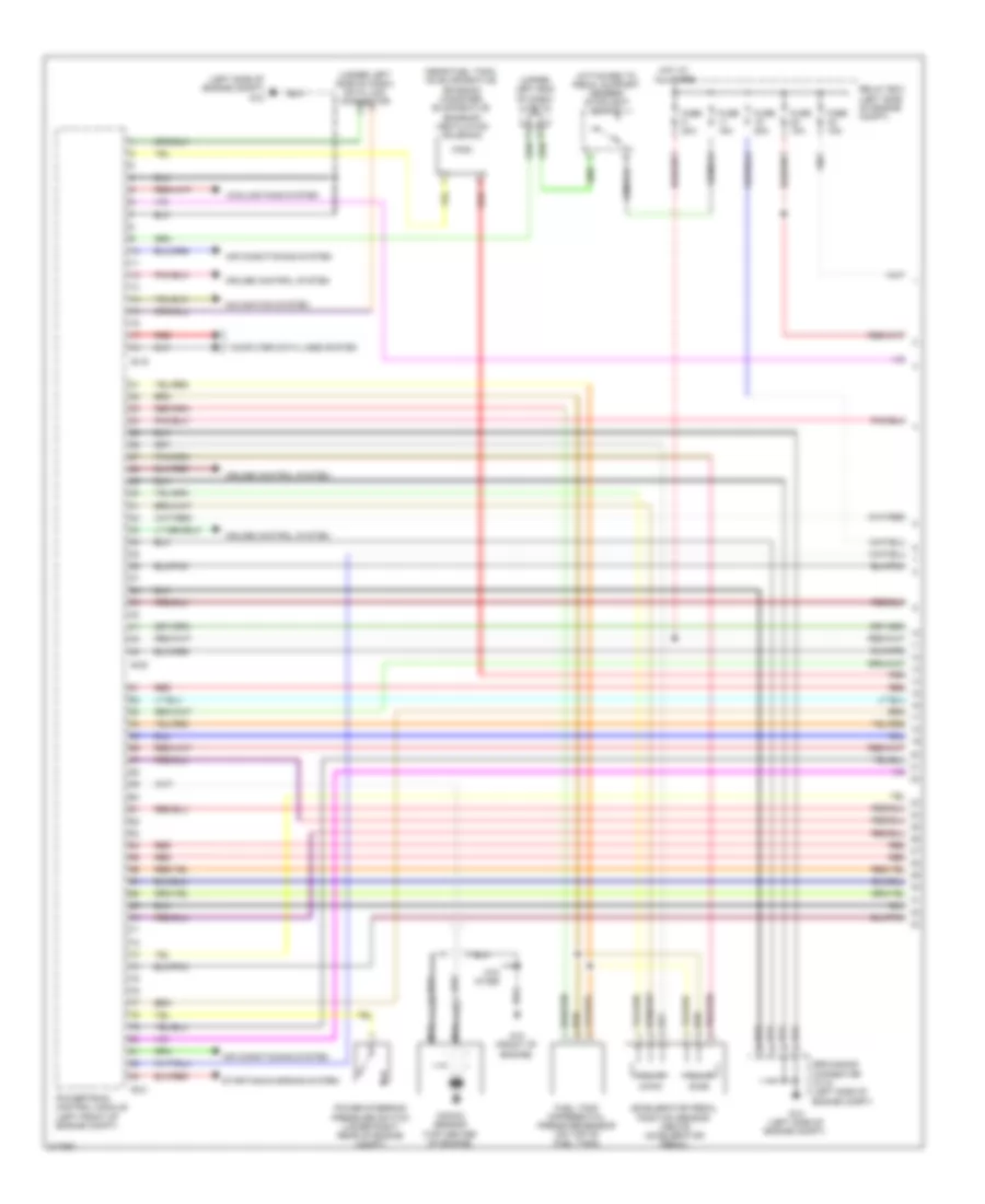3.8L, Engine Performance Wiring Diagram (1 of 5) for Mitsubishi Galant Ralliart 2009