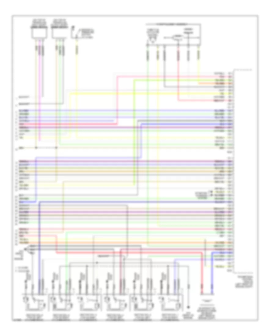3.8L, Engine Performance Wiring Diagram (5 of 5) for Mitsubishi Galant Ralliart 2009