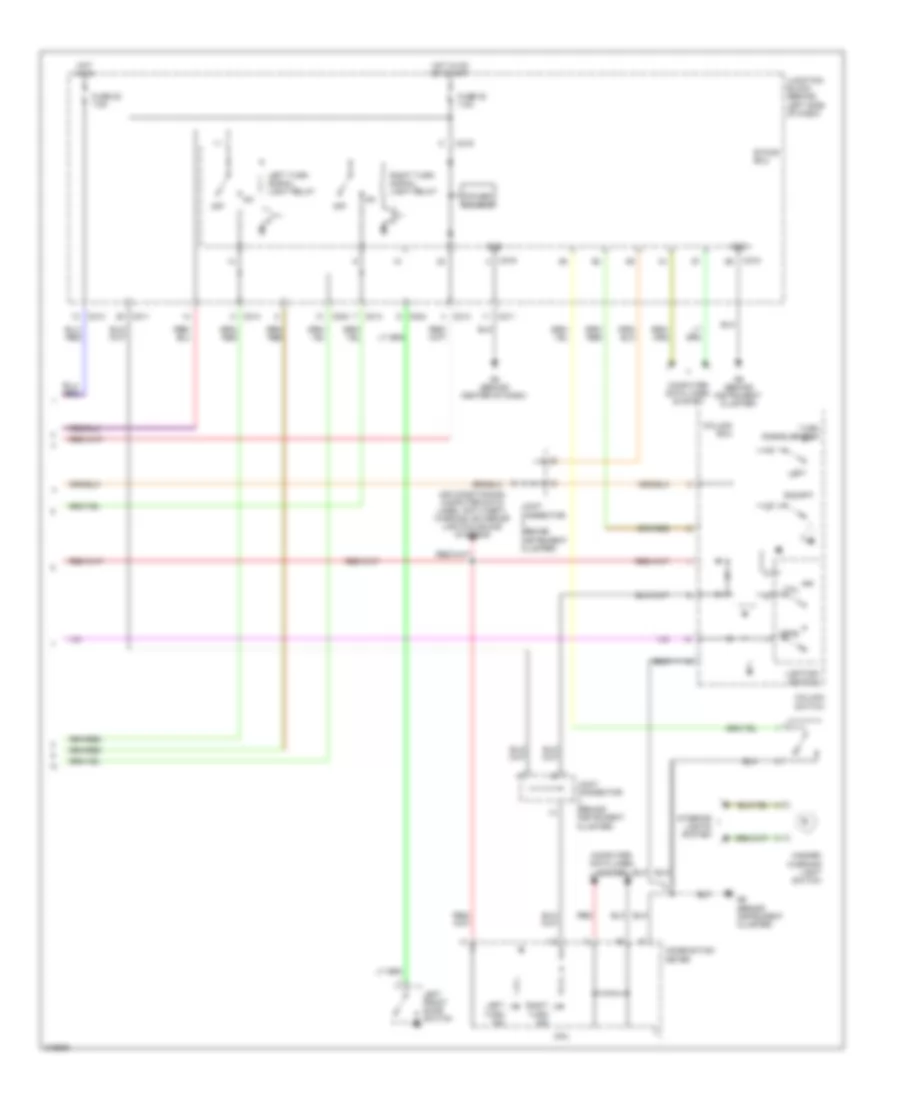 Exterior Lamps Wiring Diagram 2 of 2 for Mitsubishi Galant Ralliart 2009