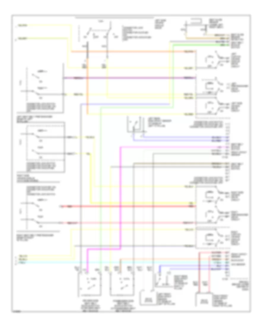 Supplemental Restraints Wiring Diagram (3 of 3) for Mitsubishi Galant Ralliart 2009