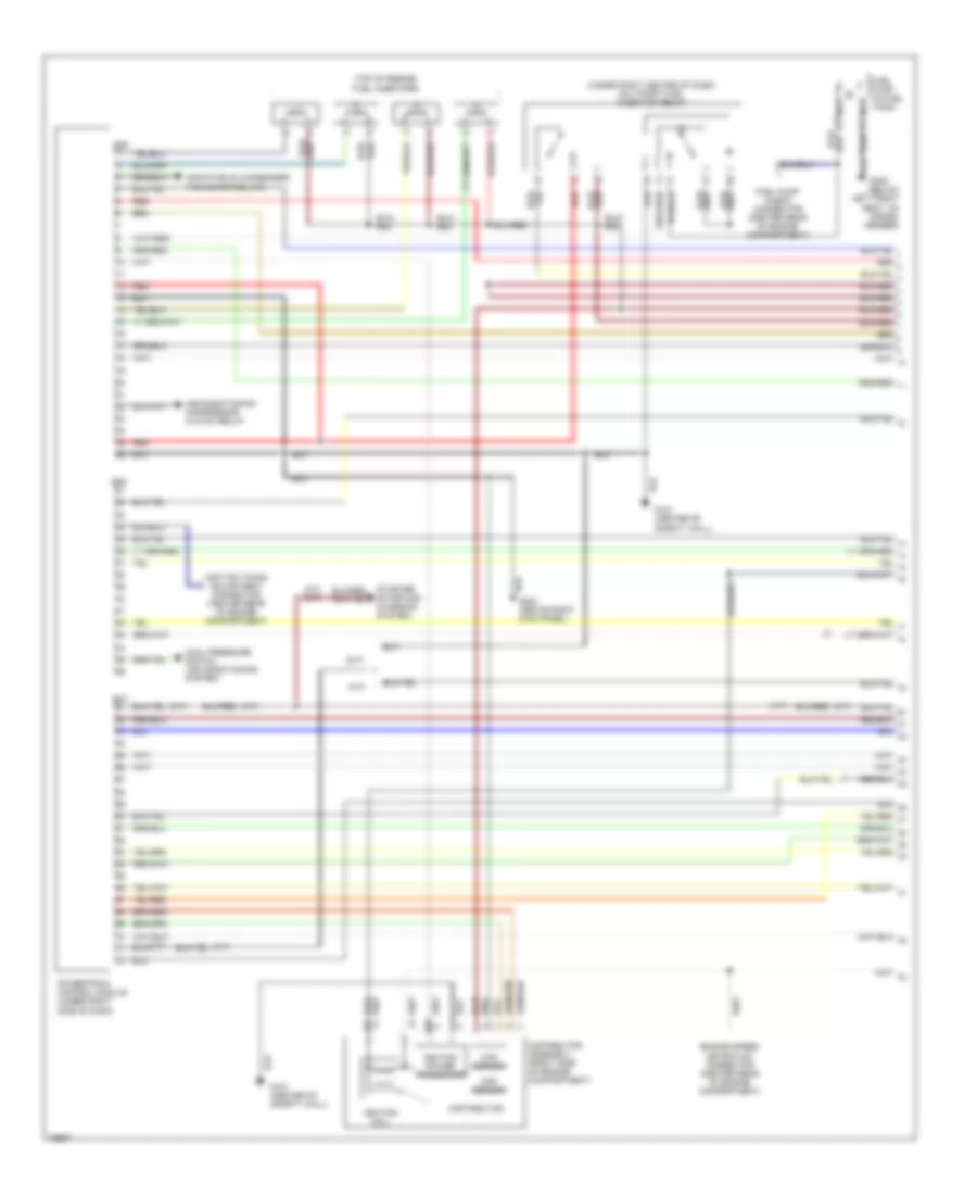1.5L, Engine Performance Wiring Diagrams, Federal (1 of 2) for Mitsubishi Mirage ES 1995