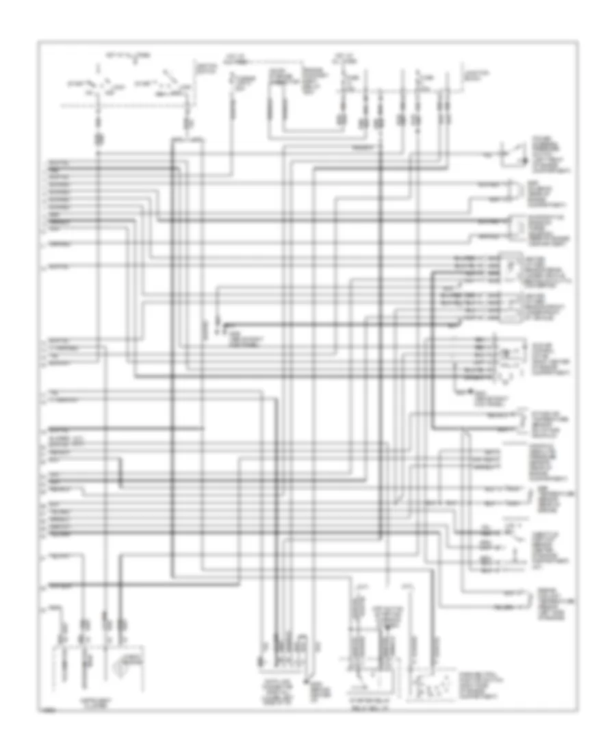 1.5L, Engine Performance Wiring Diagrams, Federal (2 of 2) for Mitsubishi Mirage ES 1995