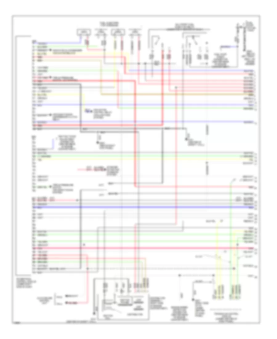 1.8L, Engine Performance Wiring Diagrams, Federal (1 of 2) for Mitsubishi Mirage ES 1995