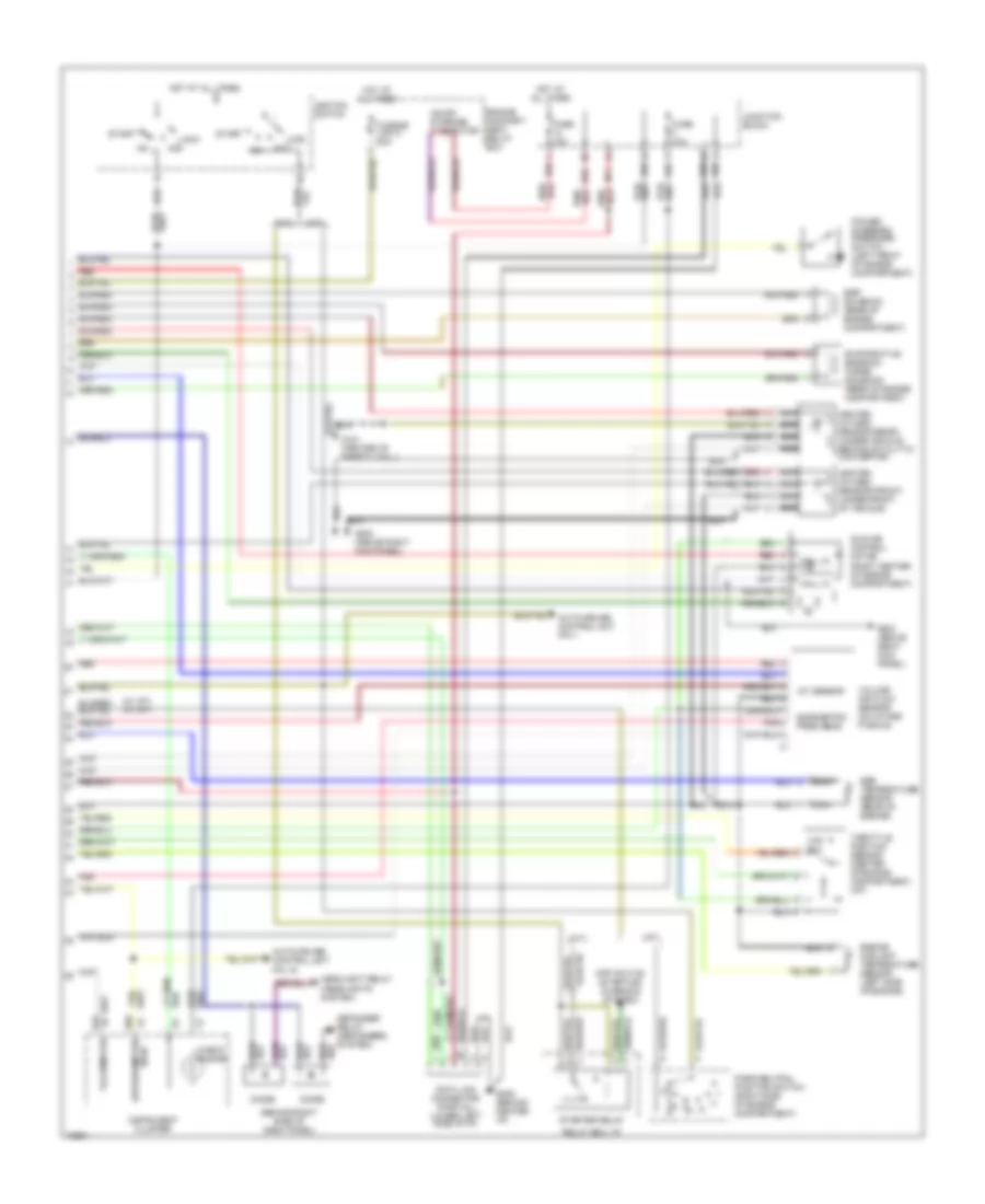 1.8L, Engine Performance Wiring Diagrams, Federal (2 of 2) for Mitsubishi Mirage ES 1995