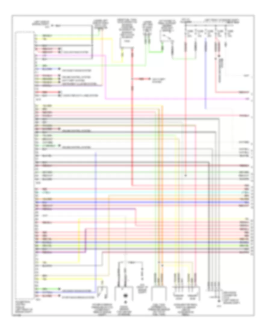 3.8L, Engine Performance Wiring Diagram (1 of 5) for Mitsubishi Galant DE 2005