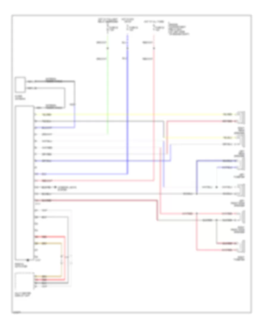 Radio Wiring Diagram, without Amplifier for Mitsubishi Galant DE 2005