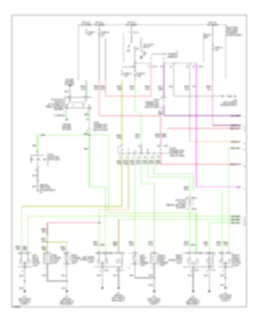 Exterior Lamps Wiring Diagram (1 of 2) for Mitsubishi Galant Sport 2009