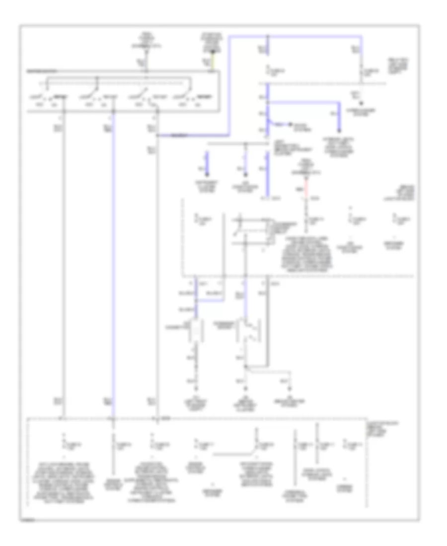 Power Distribution Wiring Diagram (2 of 2) for Mitsubishi Galant Sport 2009