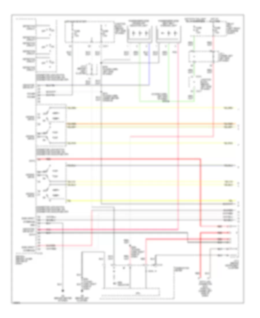 Supplemental Restraints Wiring Diagram 1 of 3 for Mitsubishi Galant GTS 2004