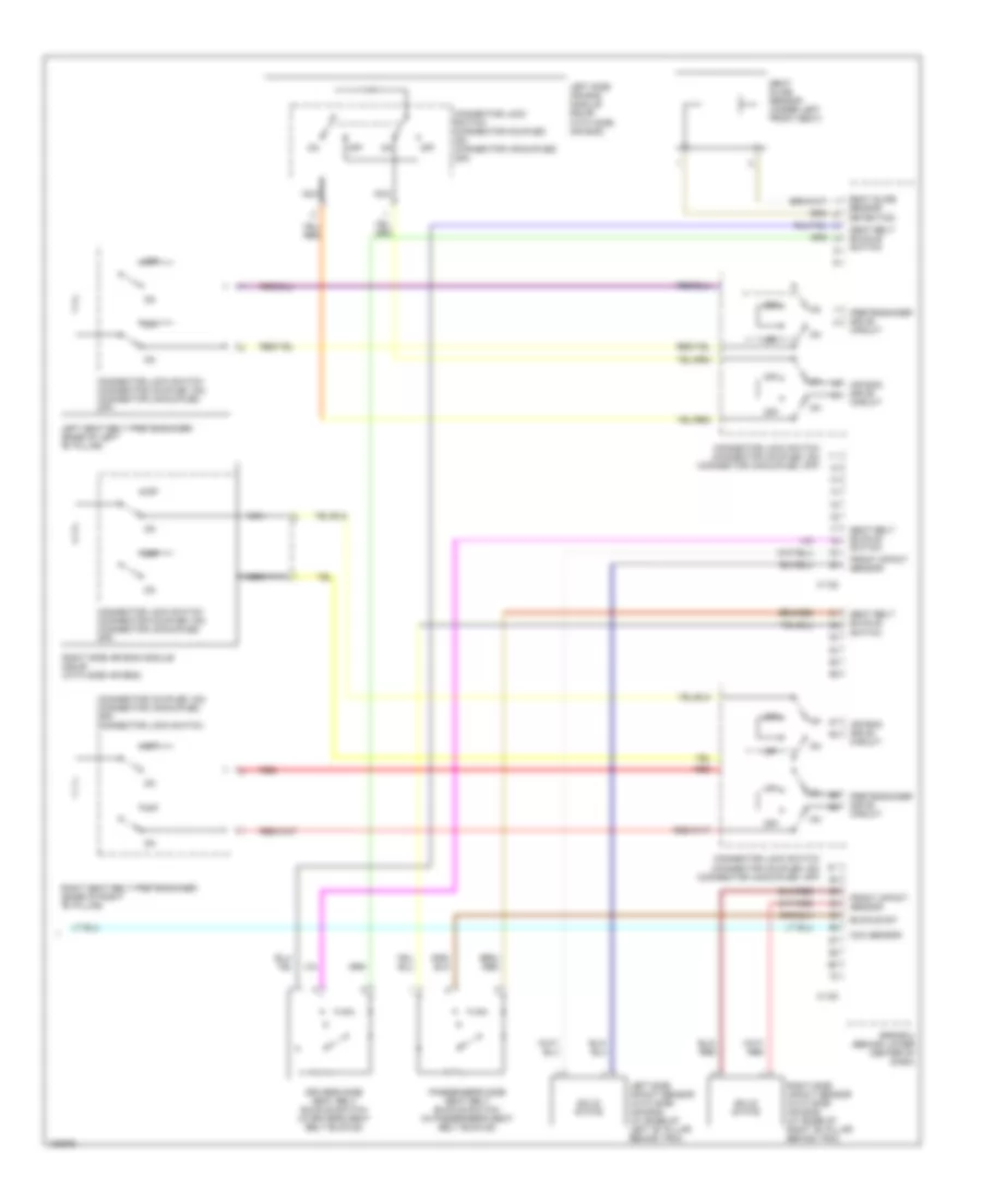 Supplemental Restraints Wiring Diagram 3 of 3 for Mitsubishi Galant GTS 2004