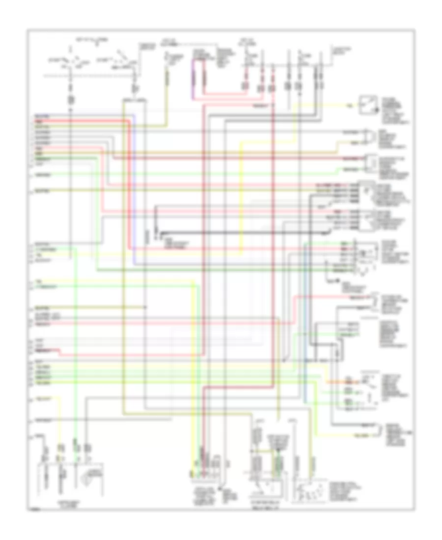 1.5L, Engine Performance Wiring Diagrams, California (2 of 2) for Mitsubishi Mirage LS 1995