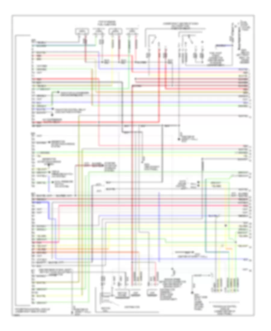 1.8L, Engine Performance Wiring Diagrams, California (1 of 2) for Mitsubishi Mirage LS 1995