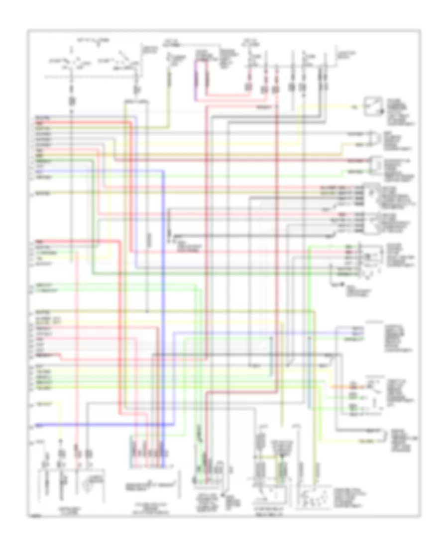 1.8L, Engine Performance Wiring Diagrams, California (2 of 2) for Mitsubishi Mirage LS 1995