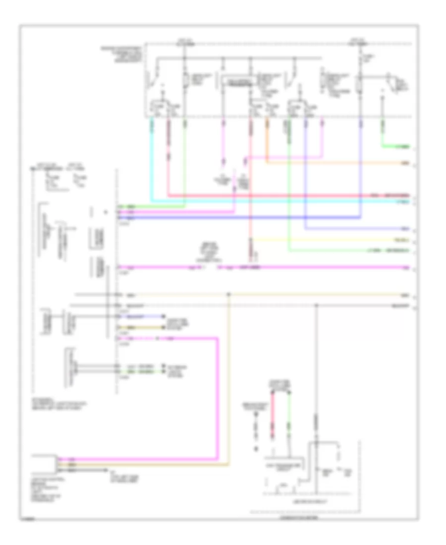 Headlights Wiring Diagram, without DRL (1 of 2) for Mitsubishi Lancer DE 2009