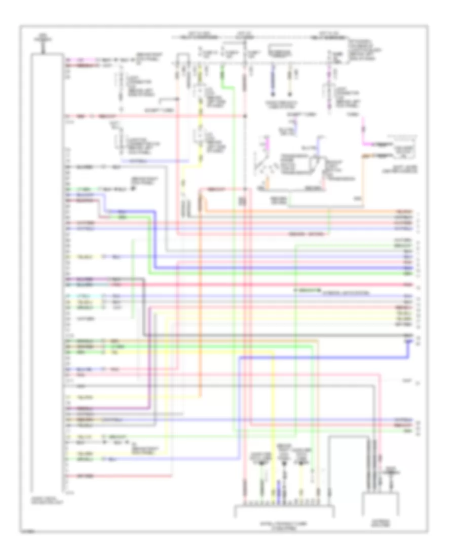 Navigation Wiring Diagram with Multi Communication System with Amplifier 1 of 3 for Mitsubishi Lancer DE 2009