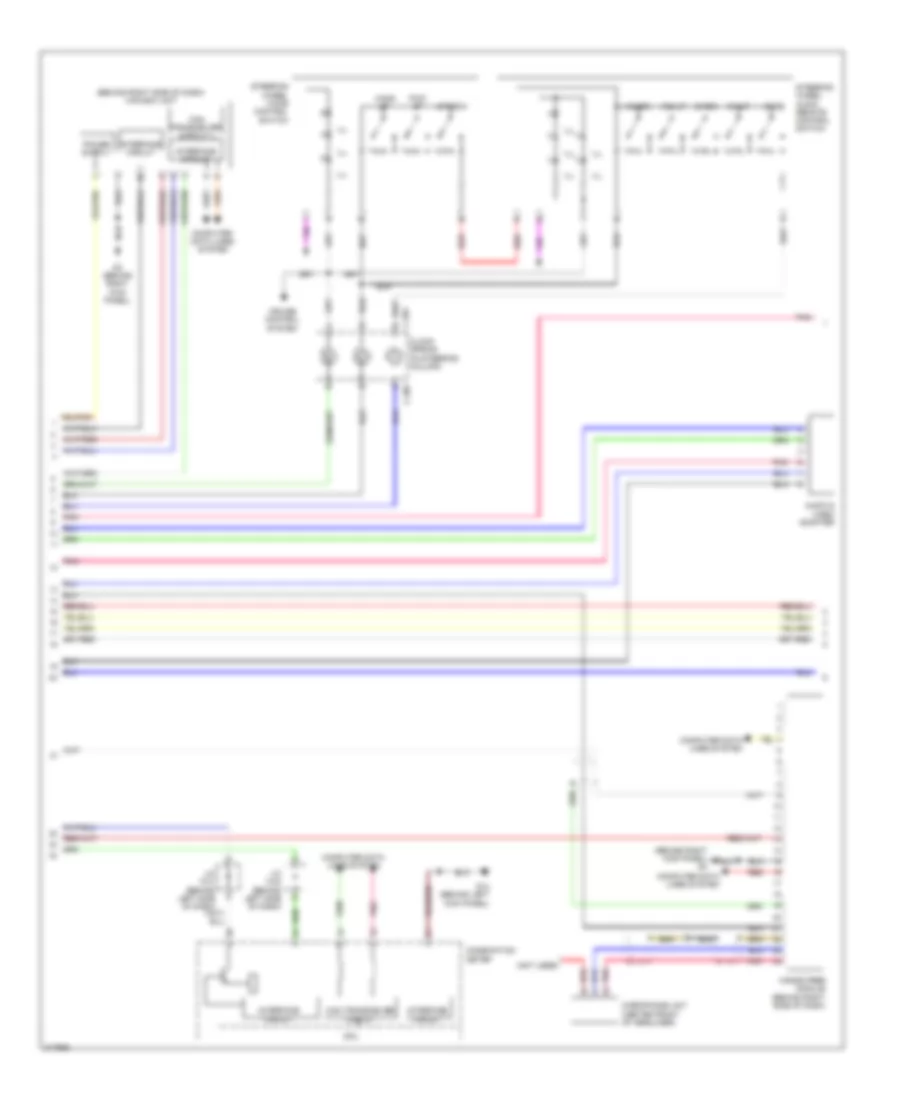 Navigation Wiring Diagram, with Multi-Communication System with Amplifier (2 of 3) for Mitsubishi Lancer DE 2009