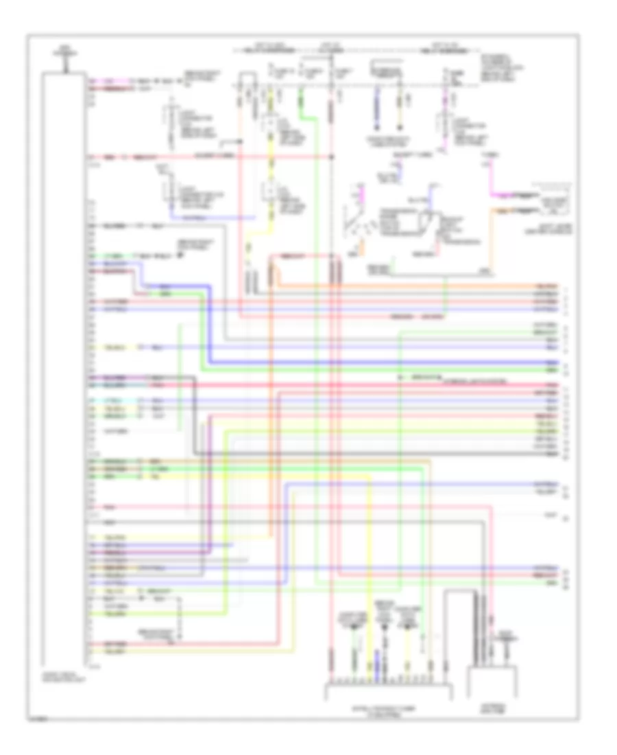 Navigation Wiring Diagram, with Multi-Communication System without Amplifier (1 of 3) for Mitsubishi Lancer DE 2009