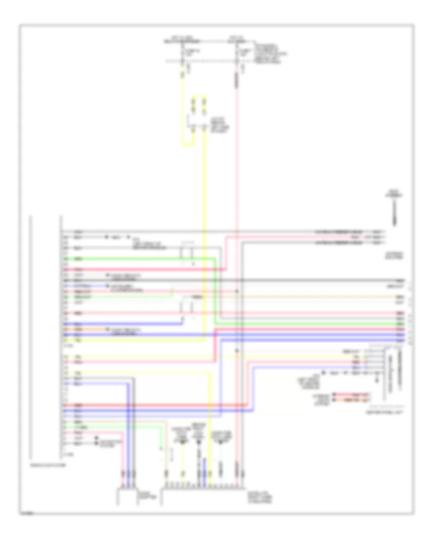 Radio Wiring Diagram without Multi Communication System with Amplifier 1 of 2 for Mitsubishi Lancer DE 2009