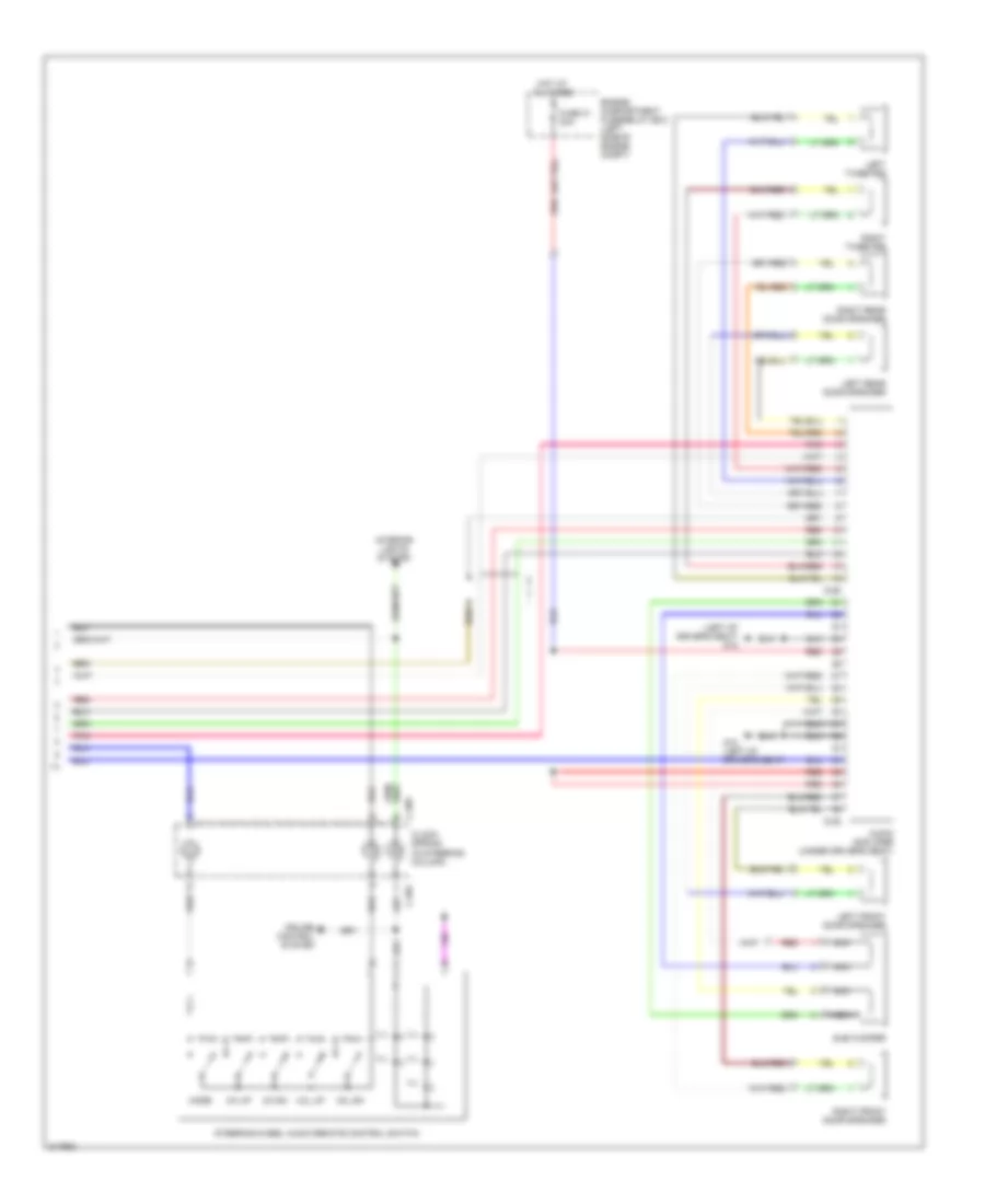 Radio Wiring Diagram without Multi Communication System with Amplifier 2 of 2 for Mitsubishi Lancer DE 2009