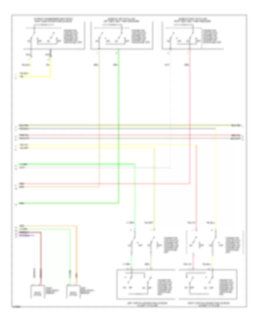 Supplemental Restraints Wiring Diagram (2 of 4) for Mitsubishi Lancer DE 2009
