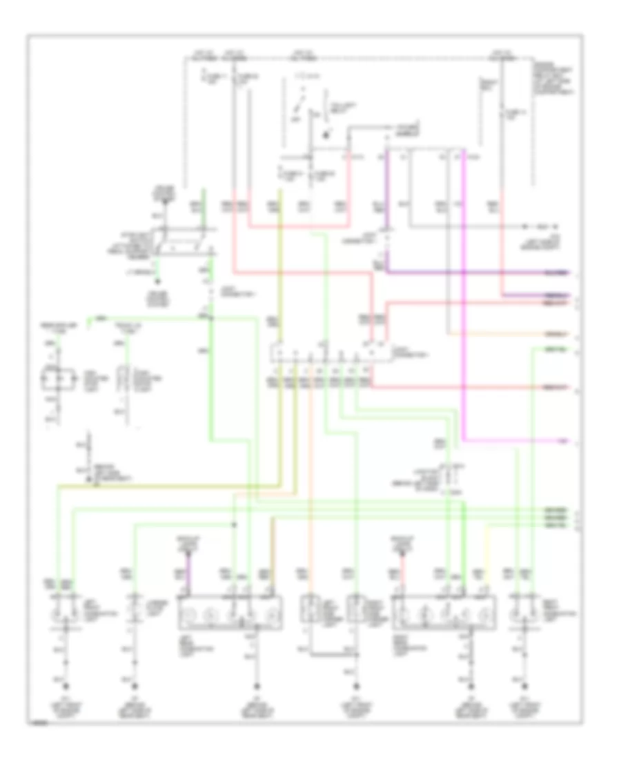 Exterior Lamps Wiring Diagram 1 of 2 for Mitsubishi Galant LS 2004