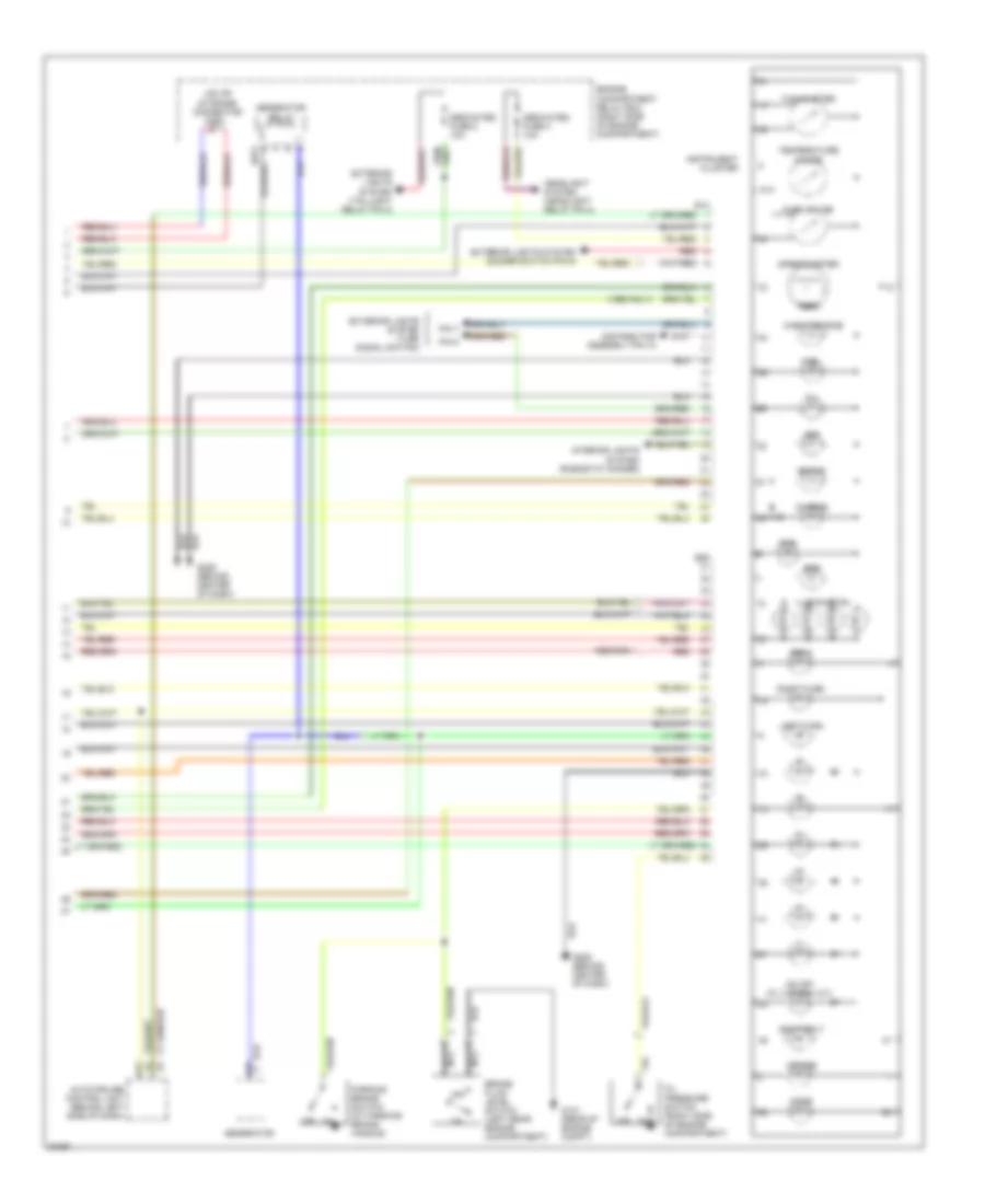 Instrument Cluster Wiring Diagram 2 of 2 for Mitsubishi Mirage S 1995