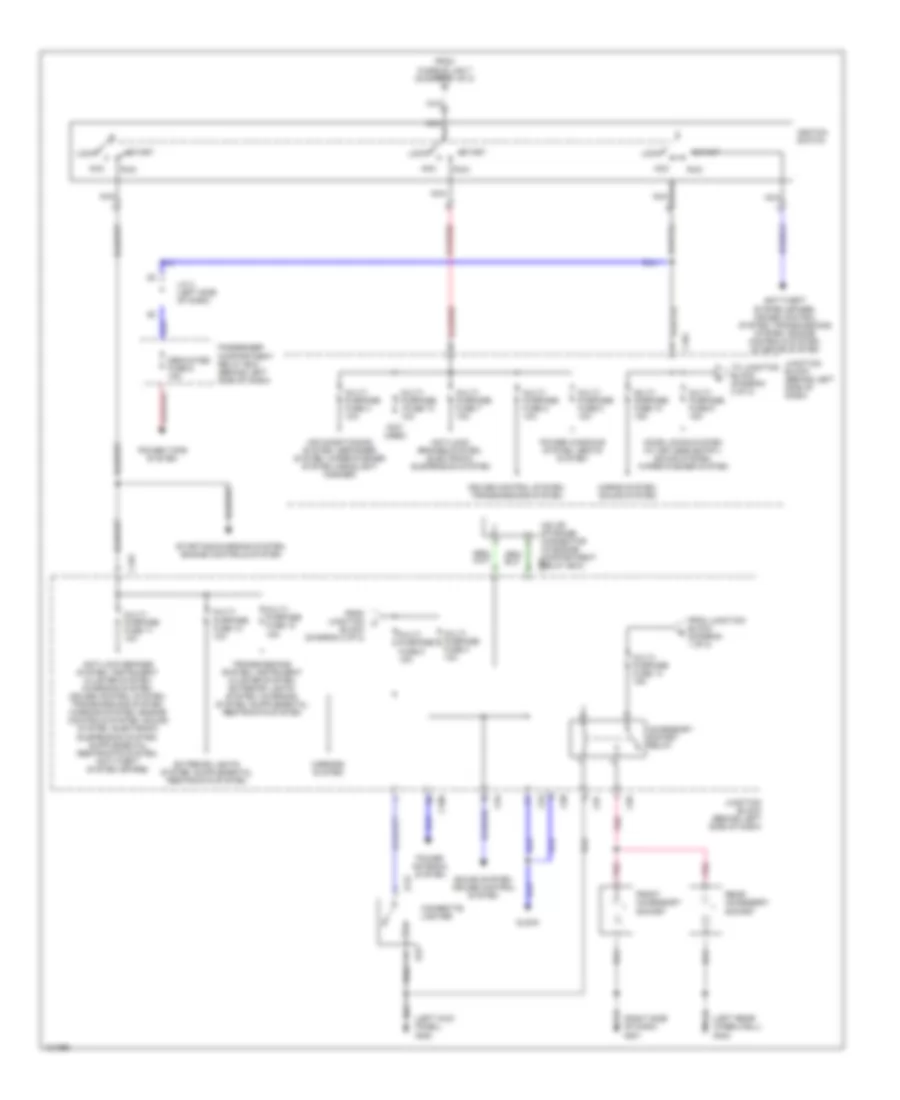 Power Distribution Wiring Diagram (2 of 2) for Mitsubishi Montero 2000