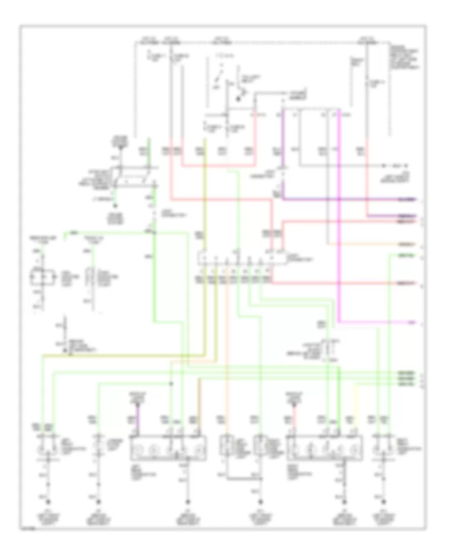 Exterior Lamps Wiring Diagram (1 of 2) for Mitsubishi Galant LS 2005