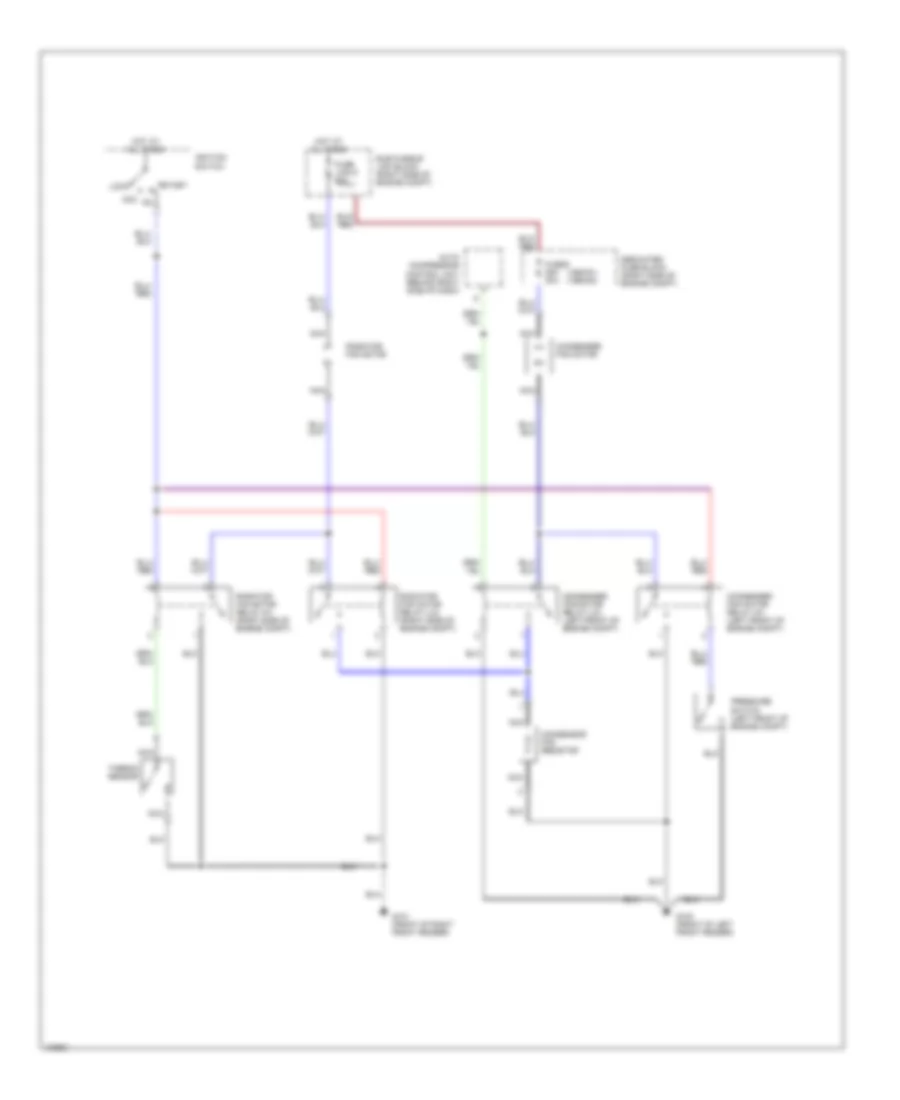Cooling Fan Wiring Diagram, MT for Mitsubishi Galant 1990